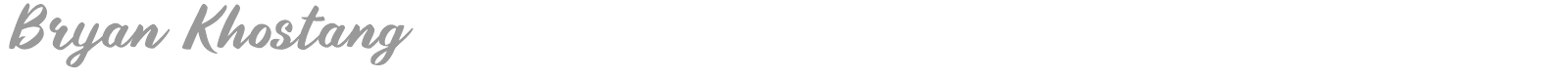 Bryan Khostang font preview